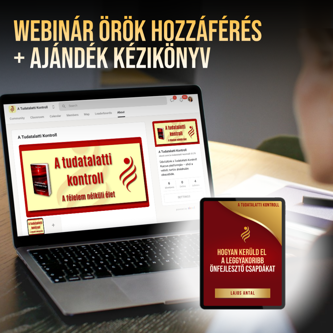 Webinár örök hozzáférés + ajándék digitális Kézikönyv