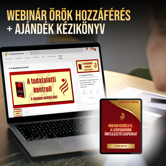 Webinár örök hozzáférés + ajándék digitális Kézikönyv