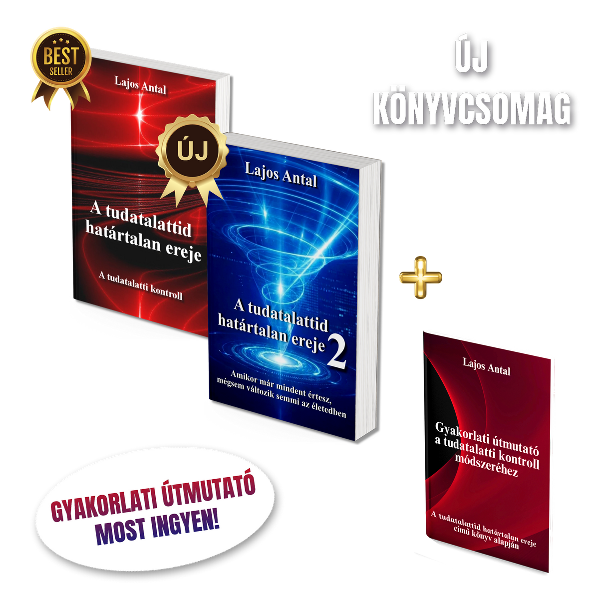 Új könyvcsomag: A tudatalattid határtalan ereje 1. és 2. kötet + ajándék Gyakorlati útmutató